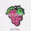 Custom Apple Grape Cherry Fruit Shape Sew On Sequins Embroidered Patch