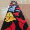 Black Red And Blue Floral Pattern Wall To Wall Carpet Luxury Wool Carpet Living Room