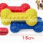 Amazon hot selling dog leaking bone feeder for teeth grinding cleaning toy