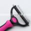 Portable Handle Dog Grooming Slicker Brush Stainless Steel Needles Pets Fur Remover Comb