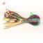 Multi-color Top Quality Plastic Tube Smooth Nature Circular Bamboo Knitting Crochet Hooks Needles Sets Tool