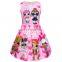 Girls' Dress 2020 Summer Cotton Cartoon Print Children Clothes Dress