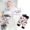 Infant Baby Boy Girl 2pcs Clothes Set Kids Short Sleeve You Serious Clark Letters Romper Tops Car Print Pants 2PCS Outfit Set