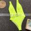 2019 Women's Swimsuit Deep V Neck Swimwear Belt Bathing Suit Sexy Monokini One Pieces Swimsuit Black Bodysuit Bather Swim Wear