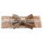 4Inches Baby Girl velvet Bows Headband Kids Solid Lace Hairband 10Colors
