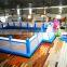 Outdoor Mobile Giant pop up inflatable football arena,inflatable water soap slippy football sport game
