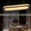 luxury crystal pendant lights stainless steel dropped led dining room hanging chandelier