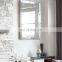 Decorative frameless silver mirror for bathroom furniture