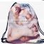 elegant design high quality recycle polyester drawstring shopping bag