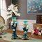 Mini Nordic Modern Simple Hand Made Color Paint Blue Ceramic Vase For Dining Room Decor