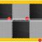 PVC modular interlocking floor tiles for workshop indoor round coins style