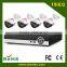 2016 New design easy using 4ch AHD Hybrid DVR kits 720P AHD camera