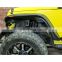 Full set front and rear flat style Wheel Arches Wheel eyebrow fender flares for 2007-2017 Jeep Wrangler JK 4x4 Accessories