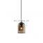 North single head chandelier individual glass small droplight restaurant hanging lamp