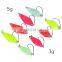 3/5g mini spinners fishing lure Iron trout fishing  metal Spoon  Hard Baits Sequin fishing bait with single Hook