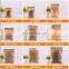 Gold Mylar Zipper Lock Resealable Bag Smell Proof Food Storage Metallic Foil Airtight Front Clear Plastic Candy Packaging Pouch
