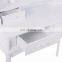 White Vanity Jewelry Makeup Dressing Table Set W Stool 4 Drawer Mirror Wood Desk