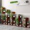 Wood MDF Flower Pot Stand Flower Rack for Living Room