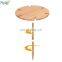 Outdoor Wine Picnic Table for Camping Beach Dining Use Low Portable Table, Bamboo with Cutlery Set
