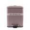 Hot sale metal 5L pedal bin rectangular home foot operated pedal bin bathroom cleaning tool foot pedal bin