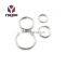 Round Edge Metal Shaped Key Split Ring Key Chain For Keys Case Clothes Bag