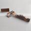 best-selling  beautiful red copper color durable  shaving metal double edge hand  resin handle shaving  safety razor