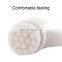 Stand-up double sided facial cleansing brush case soft hair silicone manual facial deep cleansing brush