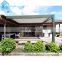 Wall Mounted Pergola Roof Aluminium Garden Gazebo with Motor Roller Side Screen waterproof aluminum pergola