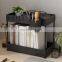 Multi-purpose Bathroom Kitchen Cabinet Plastic Storage Rack Pull Out 2 Tier Under Sink Shelf Organizer Baskets with Hooks