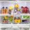 Kitchen PET Plastic Transparent Adjustable Divider Hanging Drawer 8-grids Refrigerator Fridge Organizer for Food