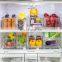 Large Capacity Storage Bins Clear Kitchen Pantry Fridge Cabinet Organizer Plastic Container Holders with Handles