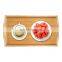 Bamboo Foldable Breakfast Table Bed Tray Table with Legs Bamboo Serving Trays with Handles