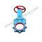 FRZ73PU Polyurethane PU Seated Bi Directional Knife Gate valve For Abrasive Slurry