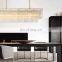 Modern Crystal Glass Rod Pendants Multi-Layer Chandelier Lighting Fixture For Living Dining Room Kitchen Island Foyer Lobby