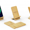 Multifunctional 10 W Eco-Friendly Bamboo Wood Wireless Phone Charger Stand with Fast Wireless Charging Includes Phone Holder