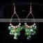 China wholesale Fashion Jewelry Light Green Beads Tassel Drop Earrings