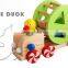 new product duck Sort roller wooden pull toys OEM wooden funny car toys with good quality EZ5094