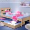 Kids bed with trundle bed,Kids solid wooden single bed frame,folding single bed#WY-SC006S