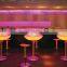 stainless steel led lighting furniture tempered glass bar furniture bar table led buffet table