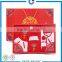 Promotion gift red color baby clothes package box for sale