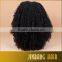 New Premium Fashion Ombre Black Loose Kinky Curly Synthetic Lace Front Wig Glueless Short Heat Resistant Hair Women Wigs