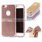 For iphone 6 Woven pattern electroplating TPU case for iPhone 6S Cell phone case