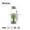 19oz High Glass water bottle with colored sleeve uit infuser water bottle BPA free water bottle with metal lid