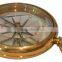 Antique Finish Solid Brass Compass-Nautical Decor Compass With Wood Box 13518