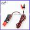 Car cigarette lighter plug to banana plug with cable