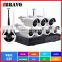 Onvif Realtime H.264 CCTV kit Iphone remote viewing 8 channel weather proof camera IP