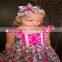 wholesale designer traditional girls floral ruffle boutique clothing