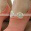 three dimensional butterfly knot invisible boat socks with silicone slip
