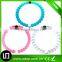 Cheap custom silicone bracelet,Circular bead silicon bracelet