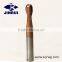 Solid carbide end mill cutting tools